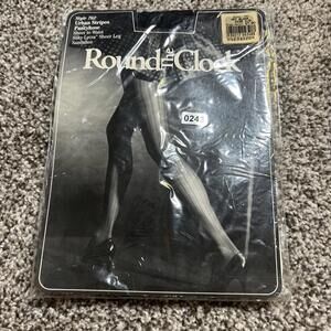 NEW Round the Clock Urban Stripes Pantyhose Black Steampunk Gothic Pin Up Retro